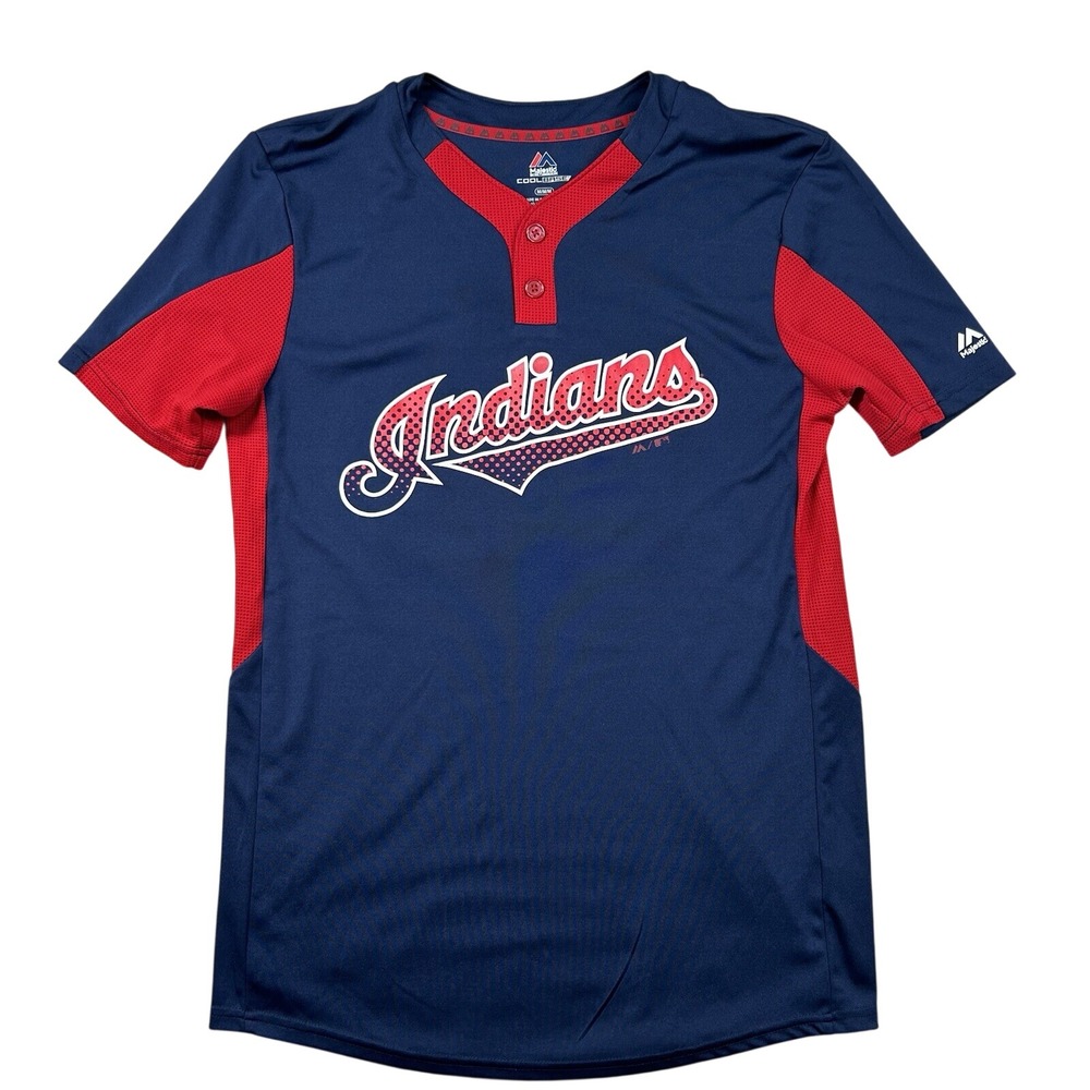Majestic‎ Indians Baseball Jersey Mens M Coolbase Cleveland MLB Weast #23 Sports